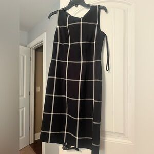 Preston & York Black and White Plaid Dress